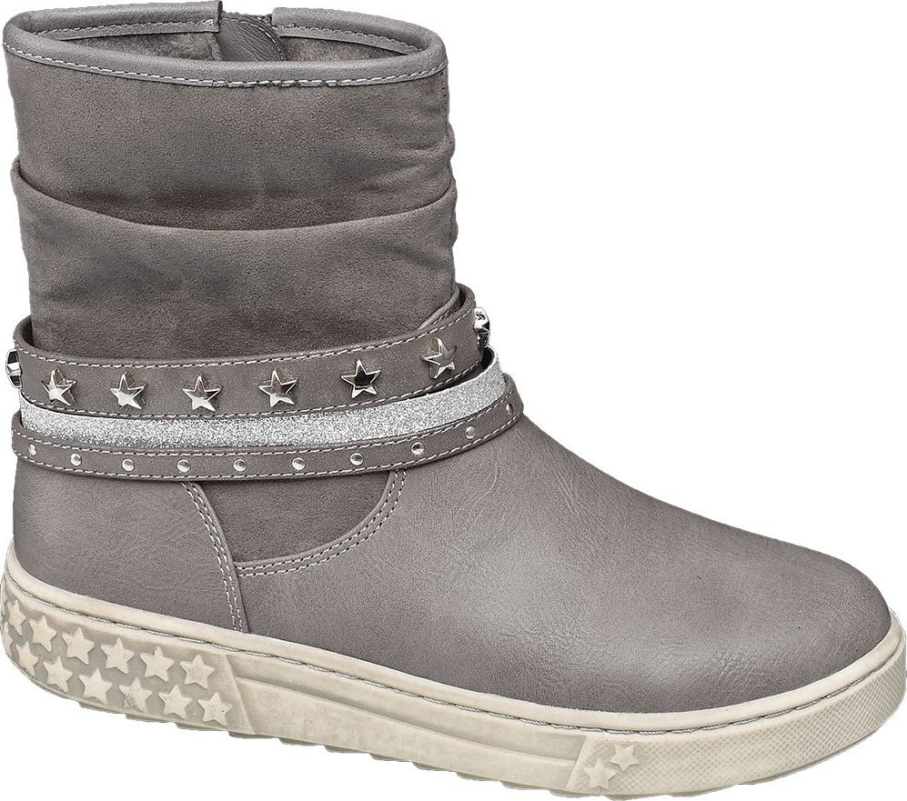 Deichmann - Graceland Šedé dívčí kozačky Graceland 36 šedá - obrázek 1