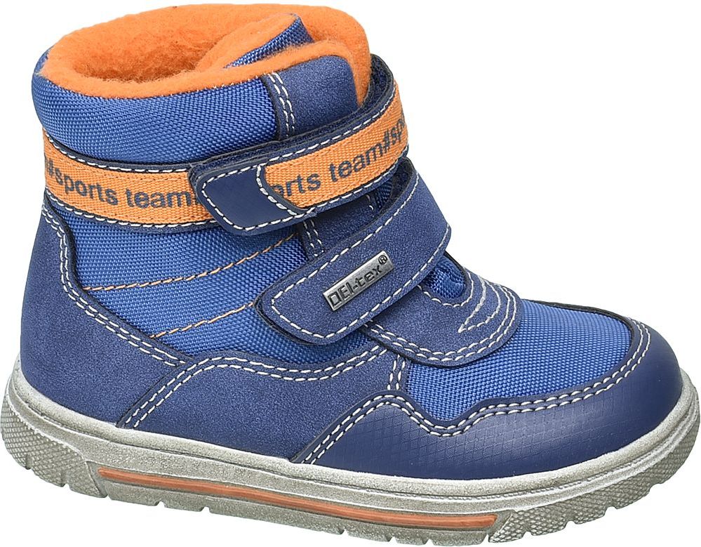 Deichmann - Cortina Modrá dětská zimní obuv na suchý zip Cortina s TEX membránou 22 modrá - obrázek 1