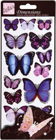 DO samolepky ANT 816112 motýli PURPLE - obrázek 1