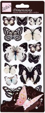 DO samolepky ANT 816120 motýli WHITE - obrázek 1