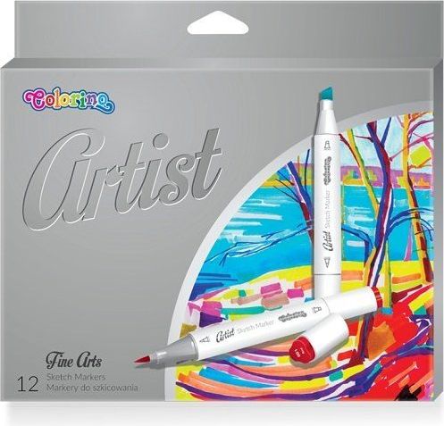 Popisovače Colorino Artist oboustranné 12ks - obrázek 1