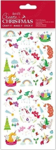 DO samolepky PMA 828916 vánoční Unicorn Rainbows - obrázek 1