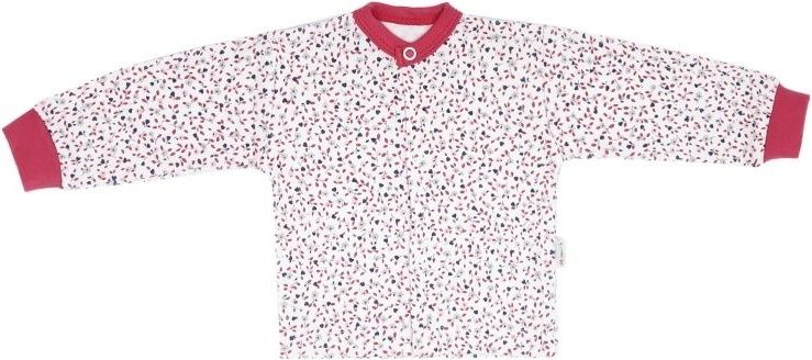 Mamatti Novozenecká bavlněná košilka, kabátek Mouse - mini květinky, vel. 68 - obrázek 1