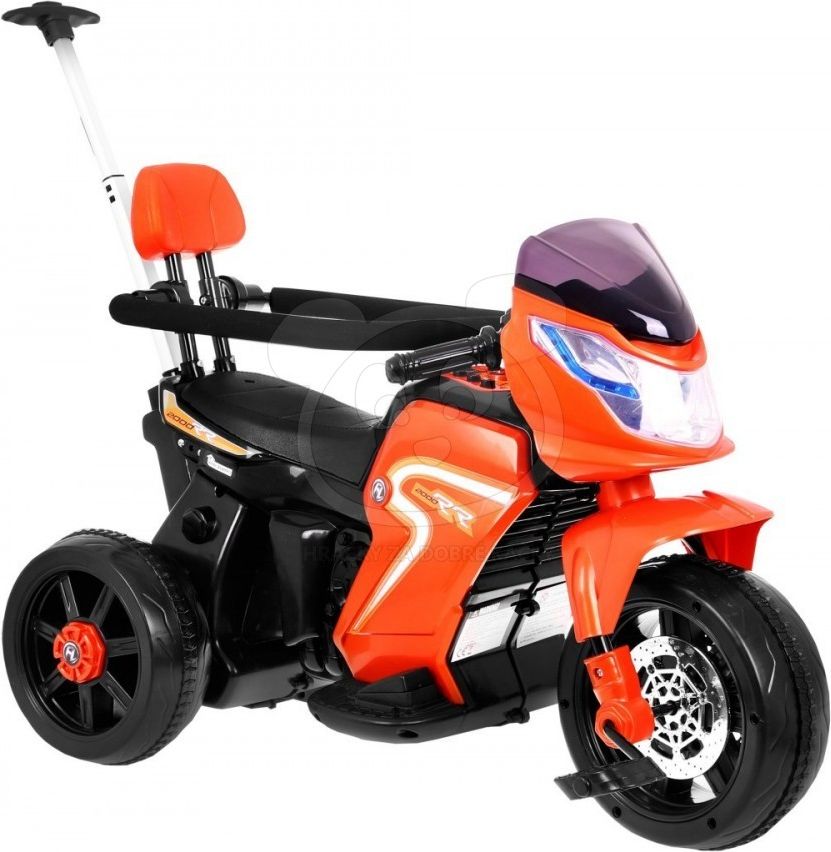 Elektrická motorka s vodicí tyčí 3v1 - červená - obrázek 7