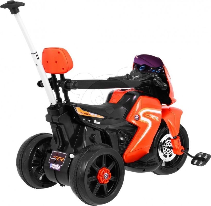 Elektrická motorka s vodicí tyčí 3v1 - červená - obrázek 8