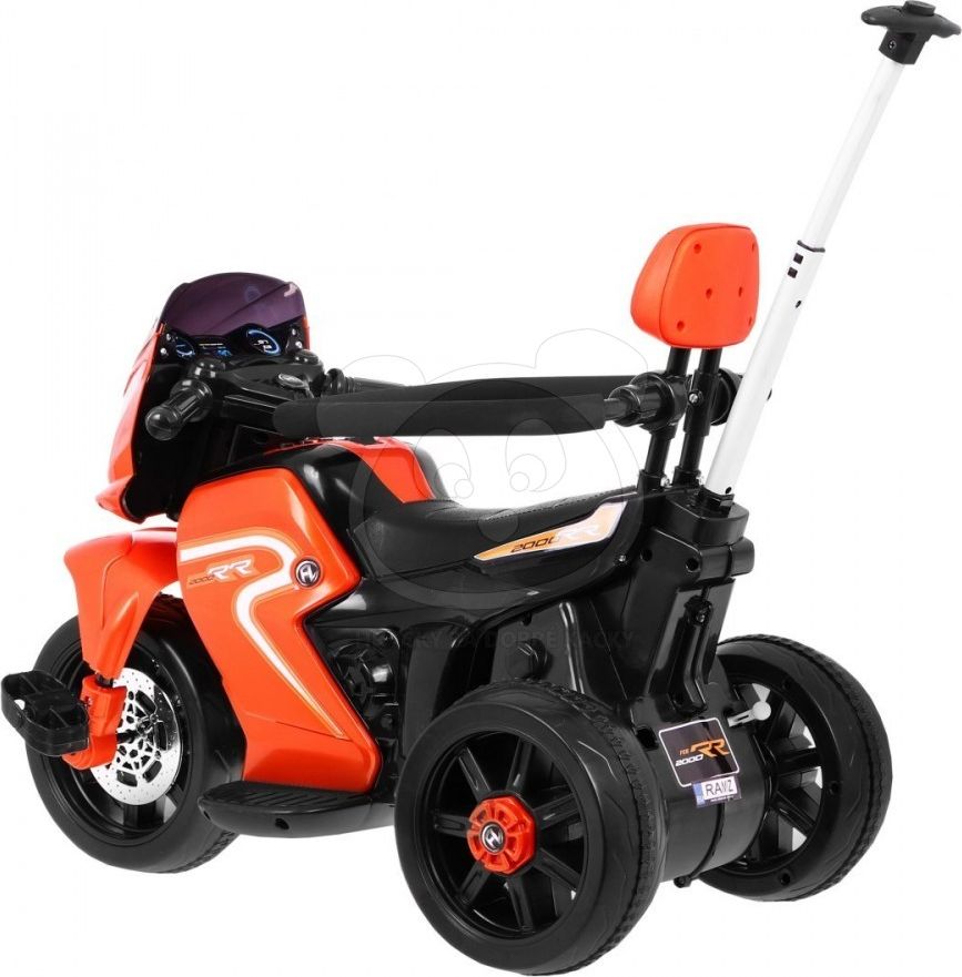Elektrická motorka s vodicí tyčí 3v1 - červená - obrázek 9