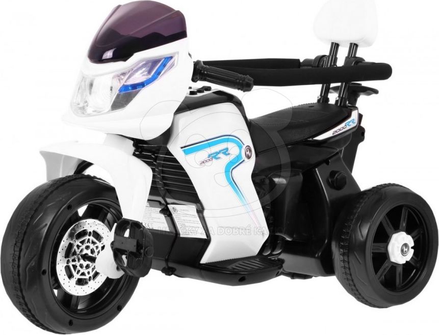Elektrická motorka s vodicí tyčí 3v1 - červená - obrázek 14