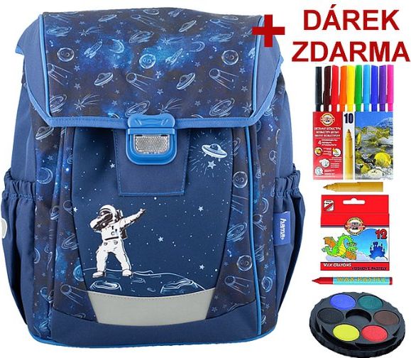 Školní aktovka Hama Astronaut lehká 0,65 kg - obrázek 1