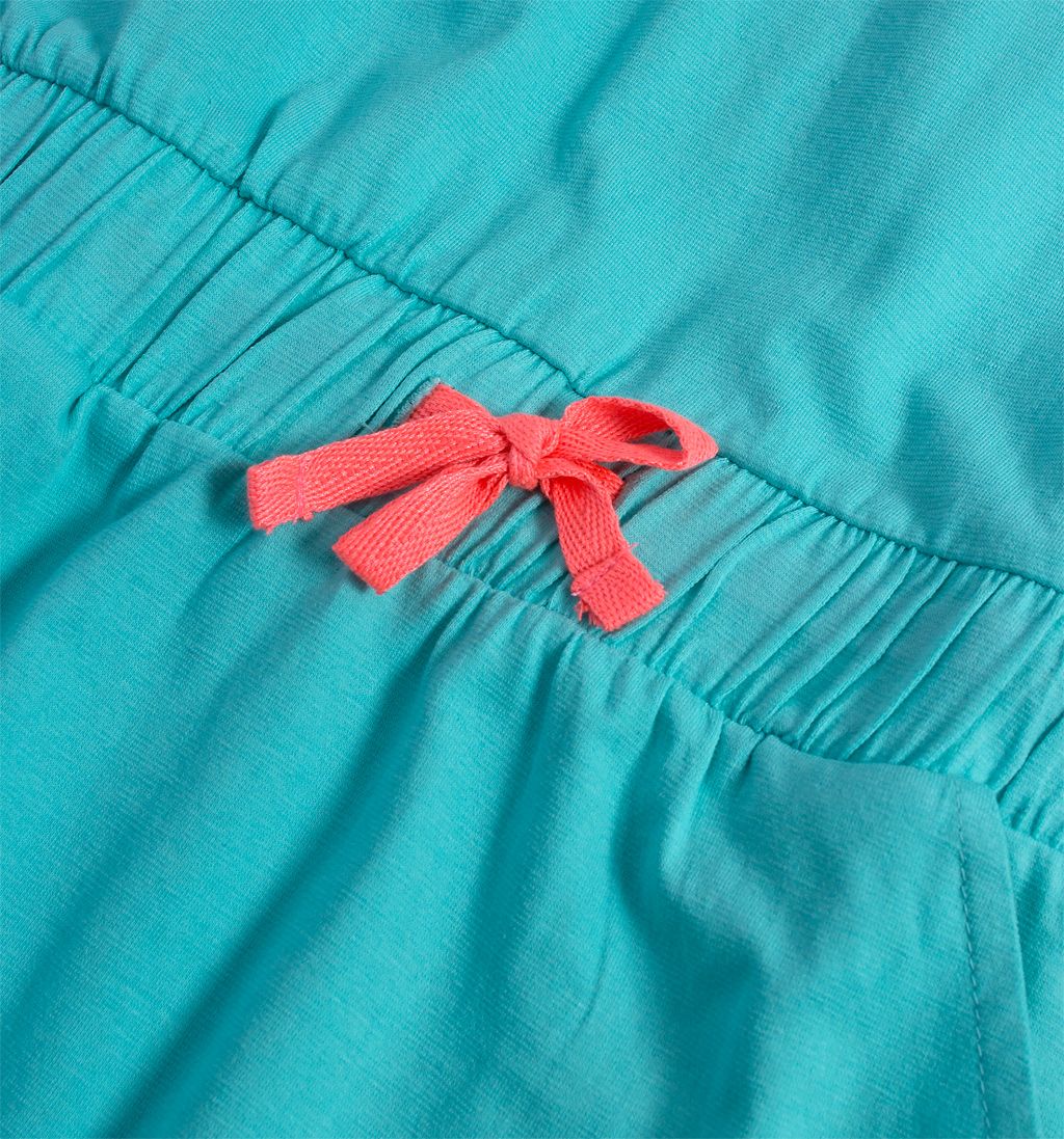 Dívčí bavlněné šaty KNOT SO BAD FASHION tyrkysové Velikost: 164 - obrázek 4