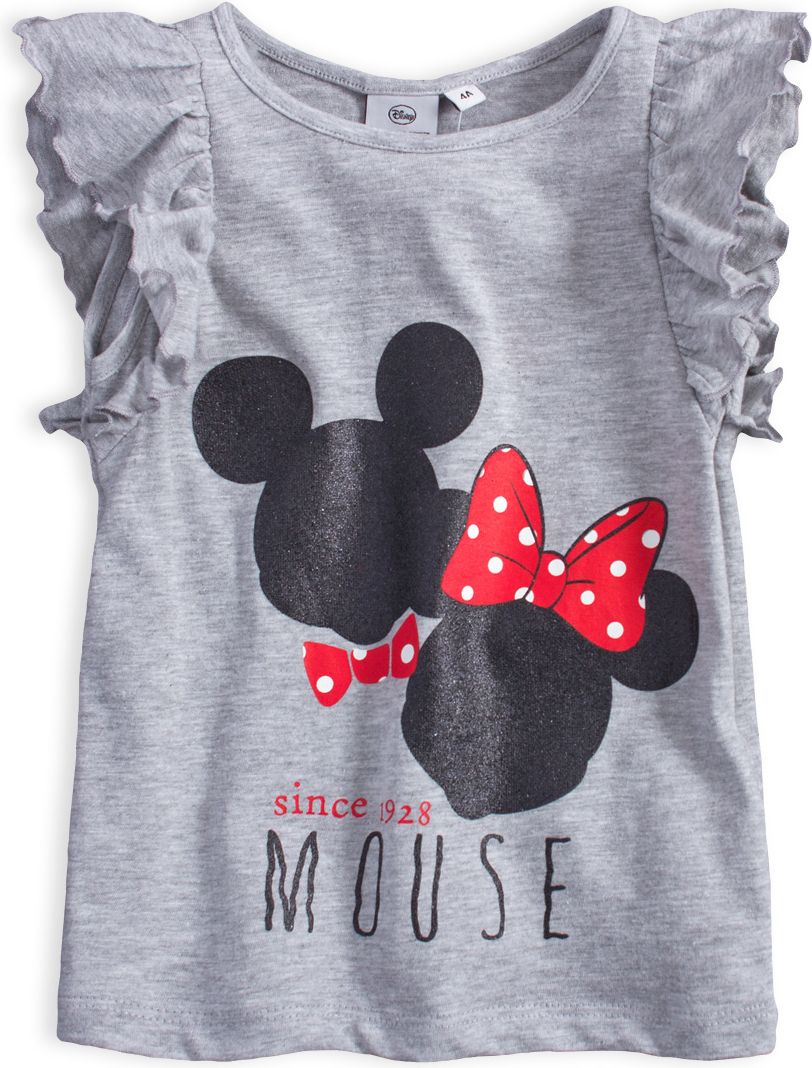 Dívčí tričko DISNEY MINNIE MICKEY šedé Velikost: 128 - obrázek 1
