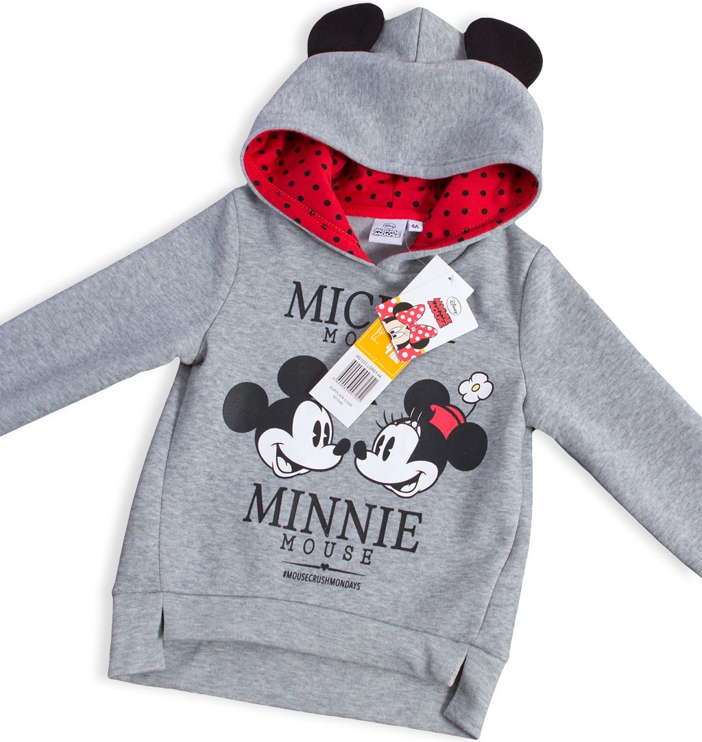 Dívčí mikina DISNEY MINNIE and MICKEY šedá Velikost: 128 - obrázek 4