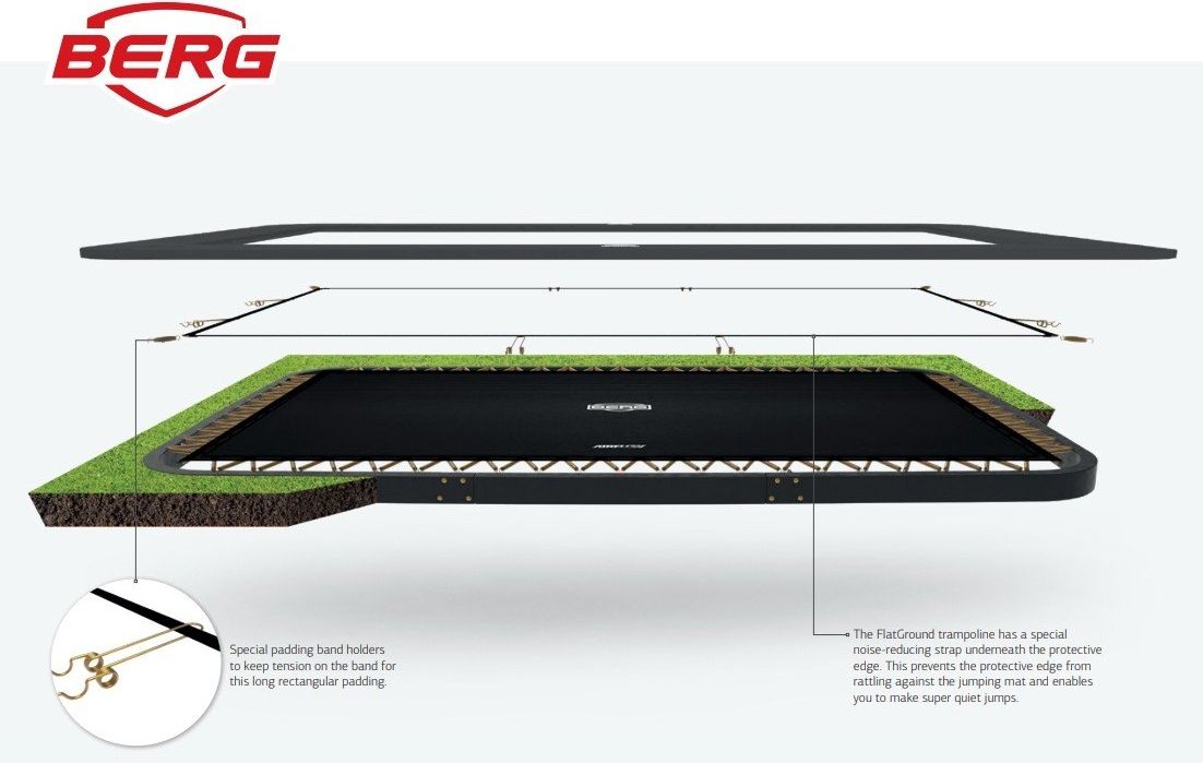 BERG Flatground Ultim Champion 410 GREY + Safety Net DLX XL - obrázek 2