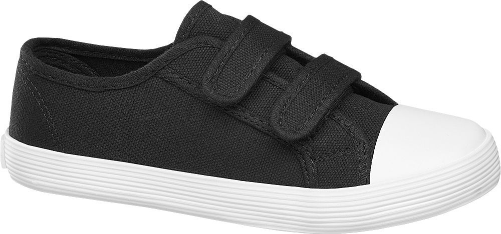 Deichmann - Victory Černé plátěné tenisky na suchý zip Victory 30 černá - obrázek 1