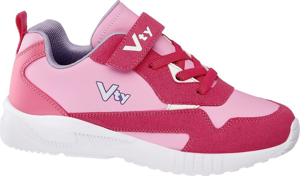 Deichmann - Vty Růžové tenisky na suchý zip Vty 34 růžová - obrázek 1