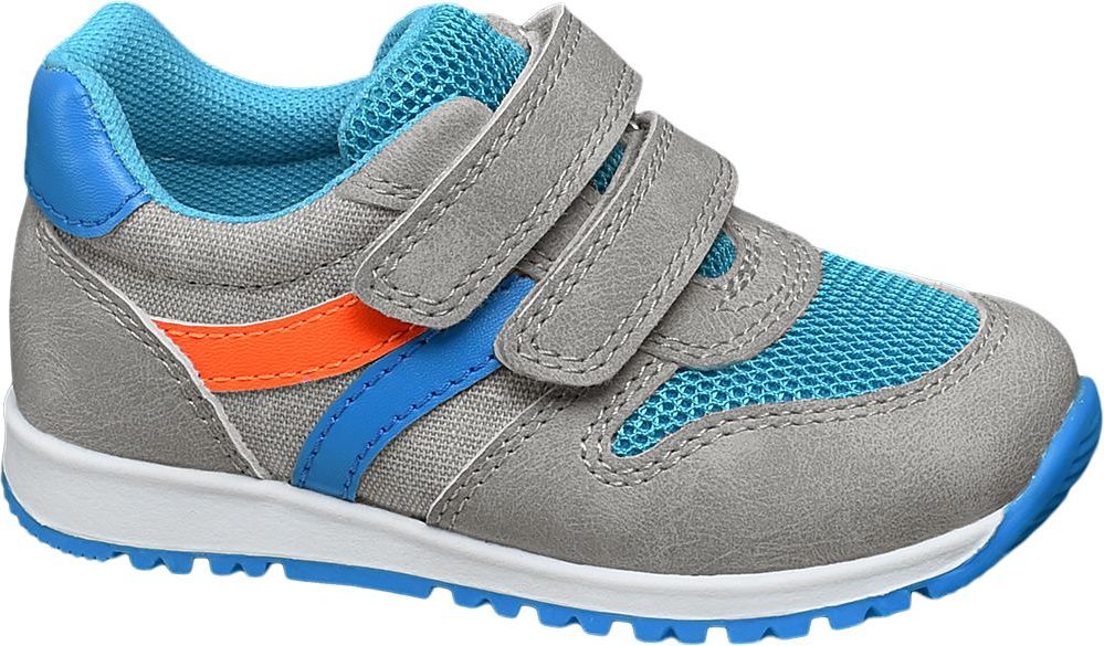 Deichmann - Bobbi-Shoes Šedé dětské tenisky na suchý zip Bobbi-Shoes 23 šedá - obrázek 1