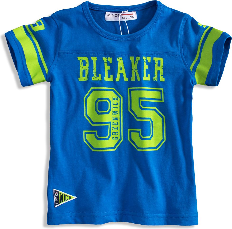 Dětské tričko s krátkým rukávem MINOTI BLEAKER modré Velikost: 80 - obrázek 1