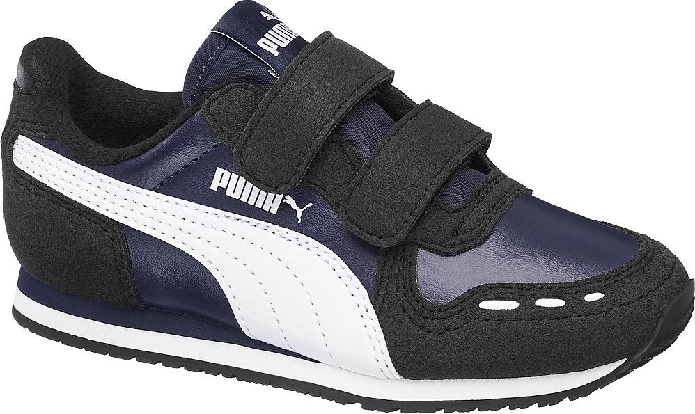 Deichmann - Puma Černé tenisky na suchý zip Puma Cabana Racer Sl V Ps 35 černá - obrázek 1