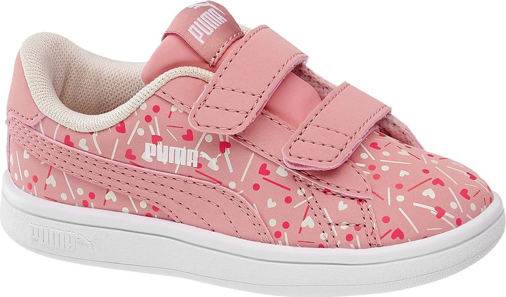 Deichmann - Puma Růžové tenisky na suchý zip Puma Smash Confetti 29 růžová - obrázek 1