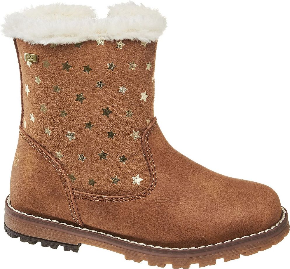Deichmann - Tom Tailor Koňakové dívčí kozačky Tom Tailor s TEX membránou 25 koňaková - obrázek 1