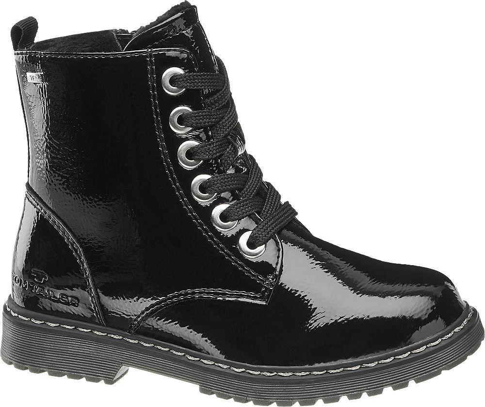 Deichmann - Tom Tailor Černá kotníková obuv Tom Tailor se zipem s TEX membránou 34 černá - obrázek 1