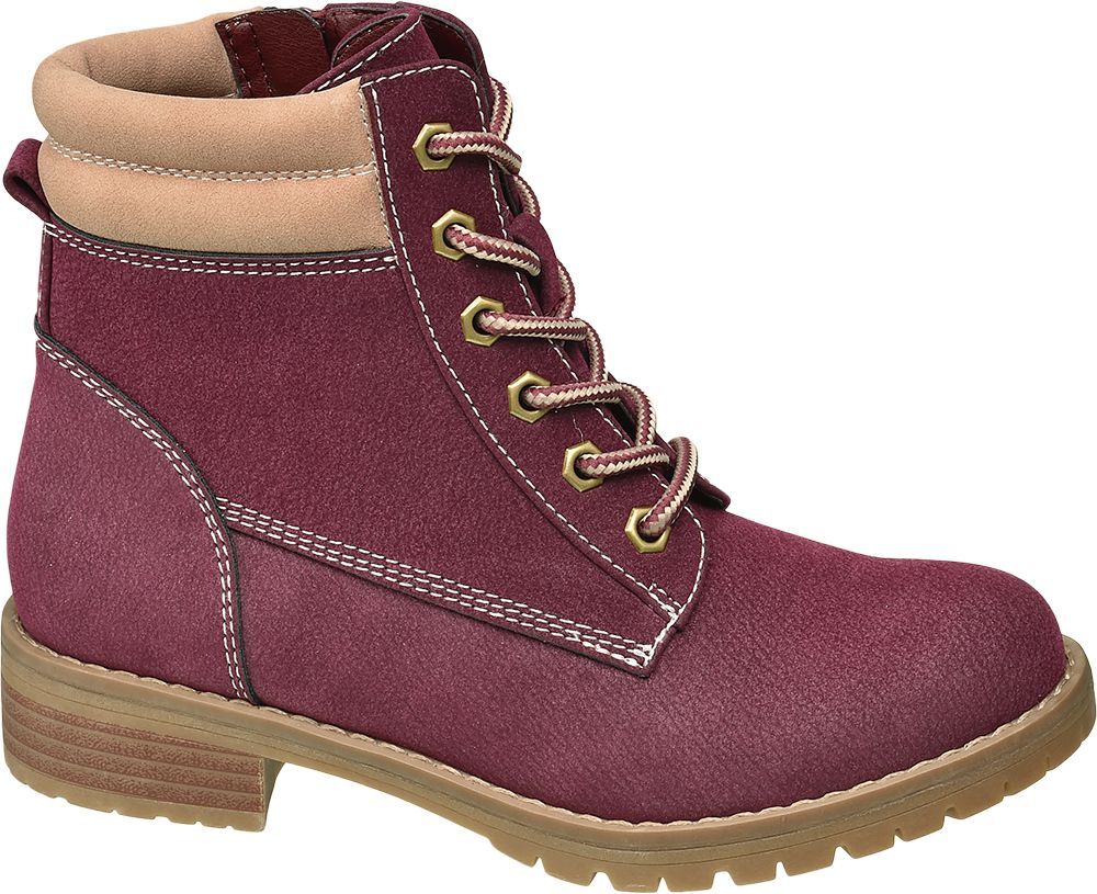 Deichmann - Venice Červená kotníková obuv Venice se zipem 33 červená - obrázek 1