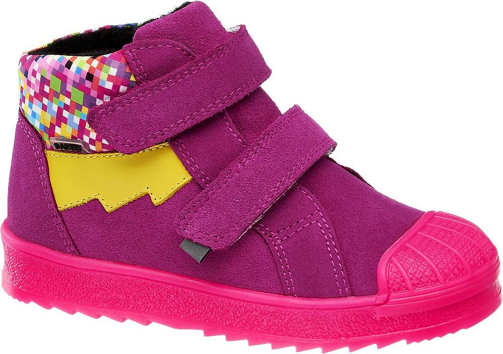 Deichmann - Bartek Růžová kožená dětská kotníková obuv na suchý zip Bartek 25 růžová - obrázek 1