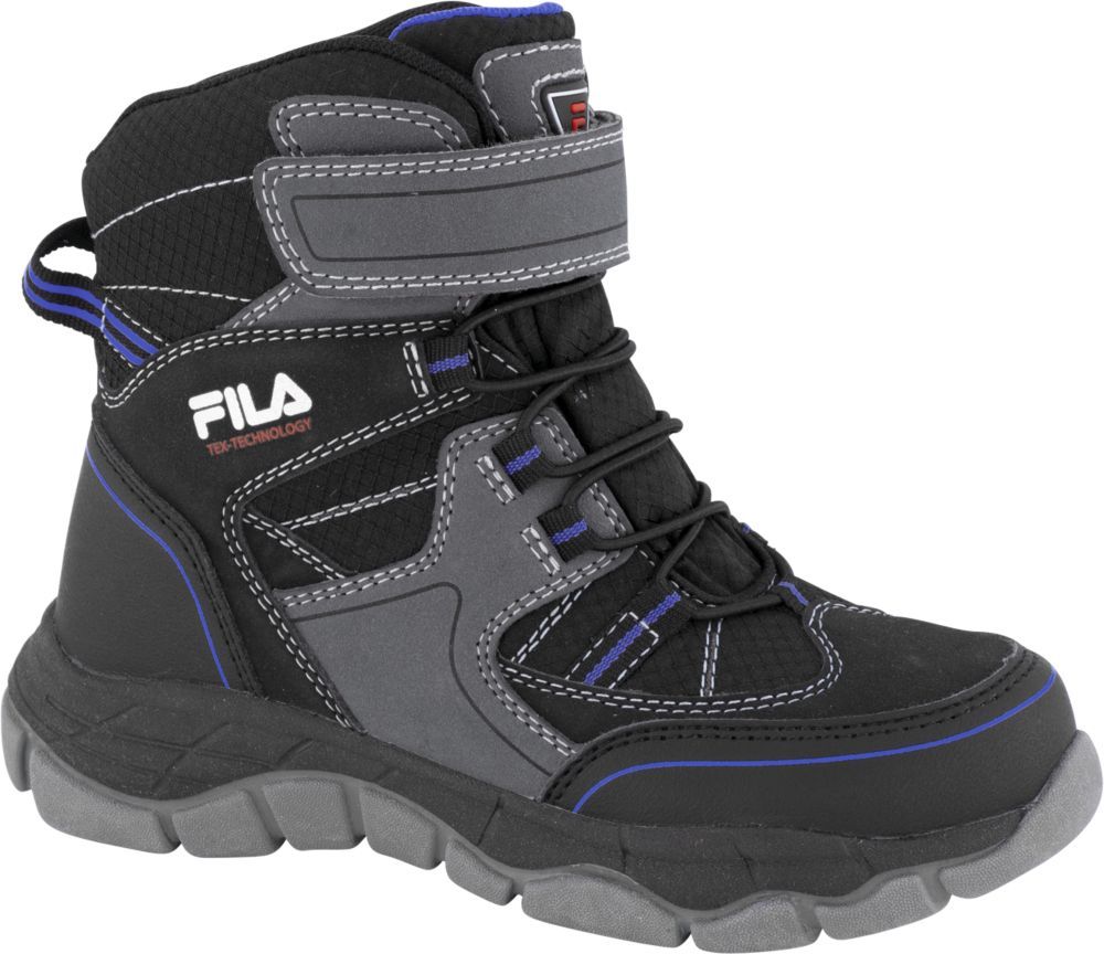 Deichmann - Fila Černá kotníková obuv na suchý zip Fila s TEX membránou 26 černá - obrázek 1