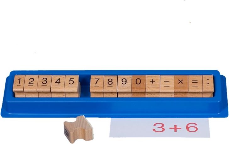 Sada dřevěných razítek s číslicemi - obrázek 1