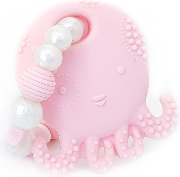KidPro Silikonové kousátko: Chobotnička růžová - obrázek 1