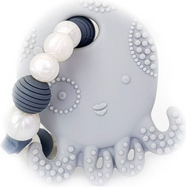 KidPro Silikonové kousátko: Chobotnička perla - obrázek 1