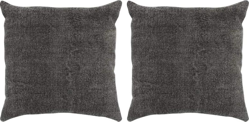 Vidaxl Polštáře Kilim 2 ks ručně vyrobené 45 x 45 cm antracitové - obrázek 1
