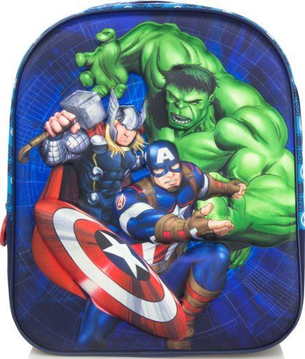 Star Dětský batoh Avengers Fight 3D 31 cm modrý - obrázek 1