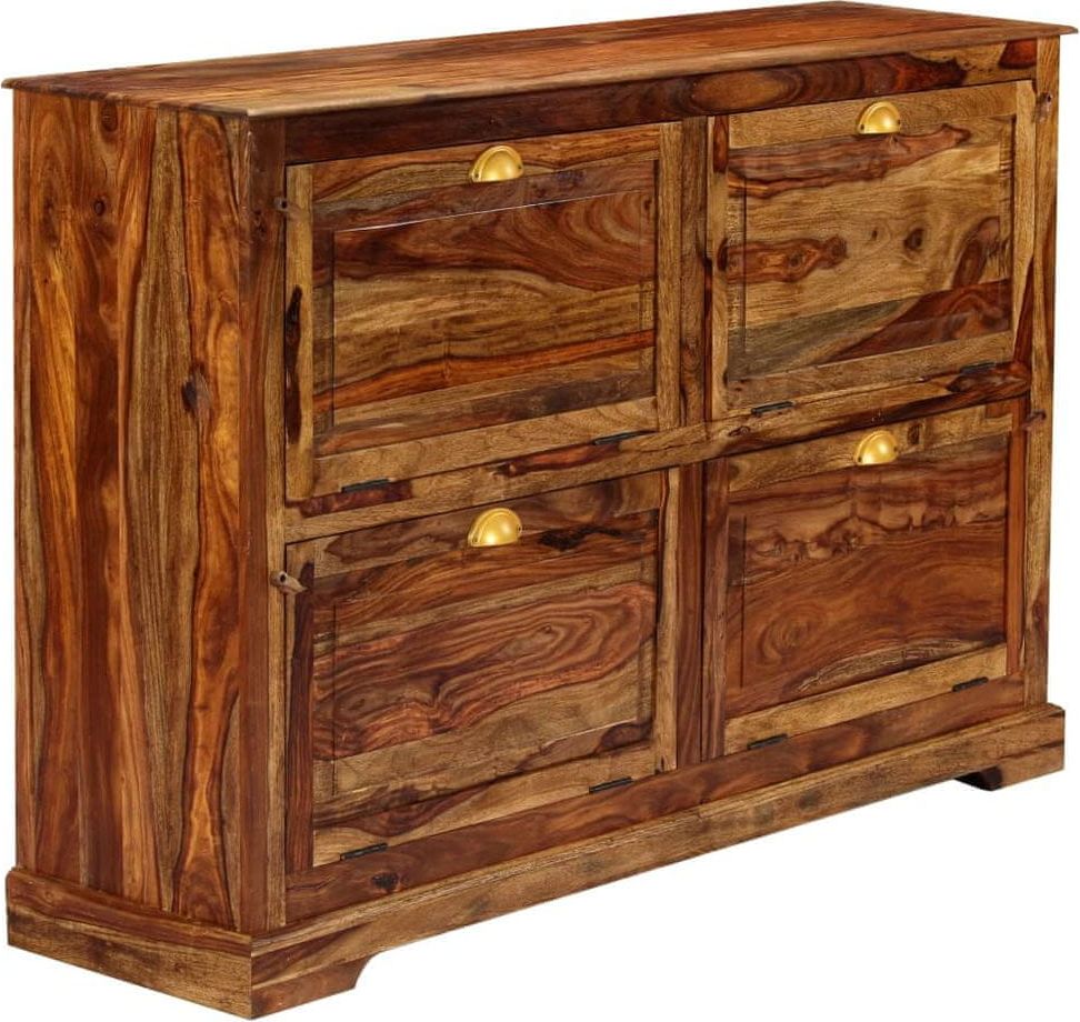 Vidaxl Botník 140 x 35 x 90 cm masivní sheeshamové dřevo - obrázek 1