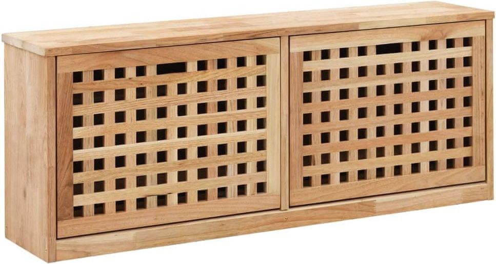 Vidaxl Botníková lavice 94 x 20 x 38 cm masivní ořechové dřevo - obrázek 1