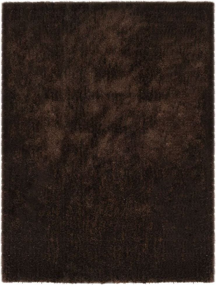 Vidaxl Kusový koberec Shaggy 160 x 230 cm hnědý - obrázek 1