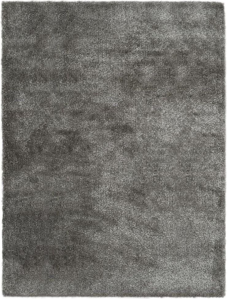 Vidaxl Kusový koberec Shaggy 140 x 200 cm antracitový - obrázek 1