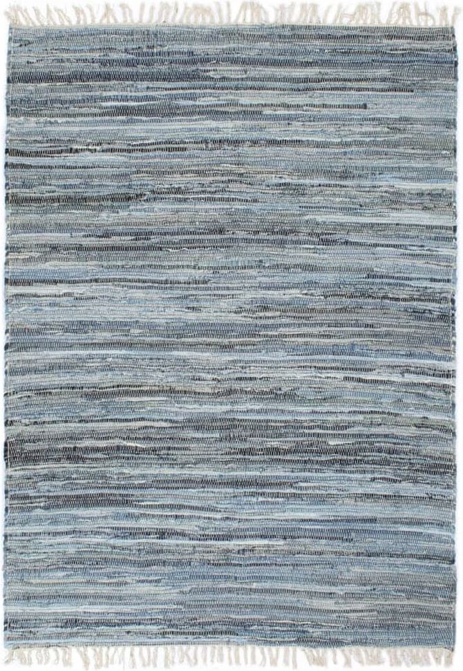 Vidaxl Ručně tkaný koberec Chindi riflovina 200 x 290 cm modrý - obrázek 1