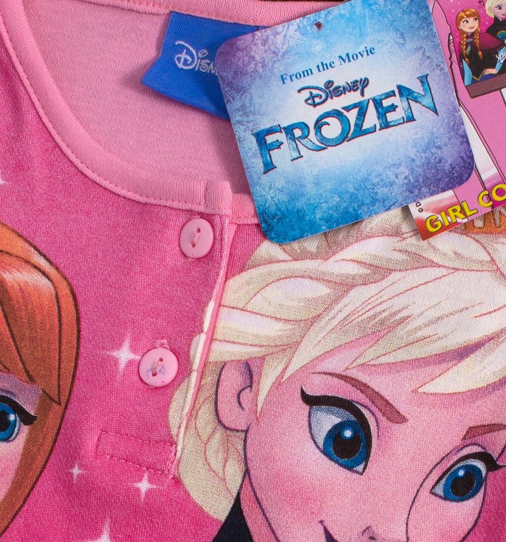 Dívčí pyžamo DISNEY FROZEN ANNA a ELSA světle růžové Velikost: 104 - obrázek 2