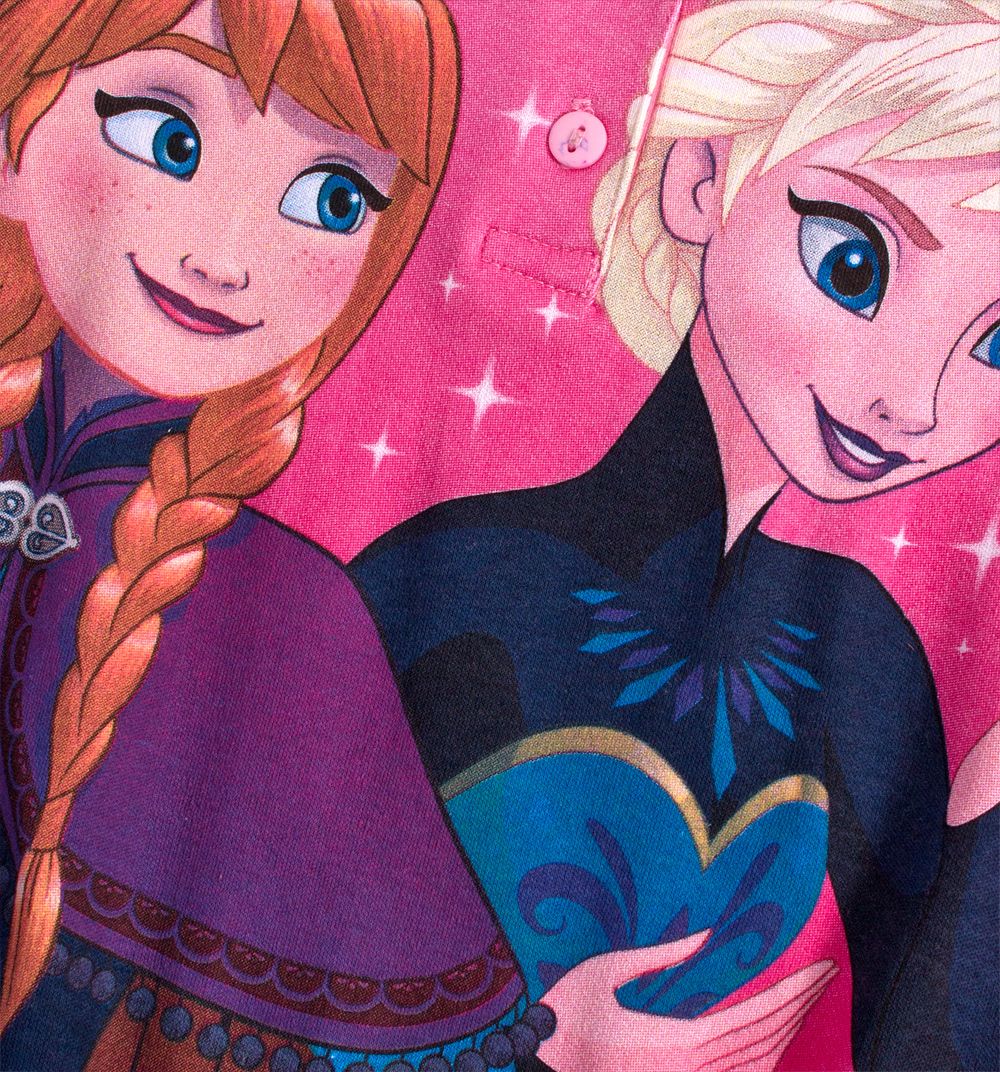 Dívčí pyžamo DISNEY FROZEN ANNA a ELSA světle růžové Velikost: 104 - obrázek 4