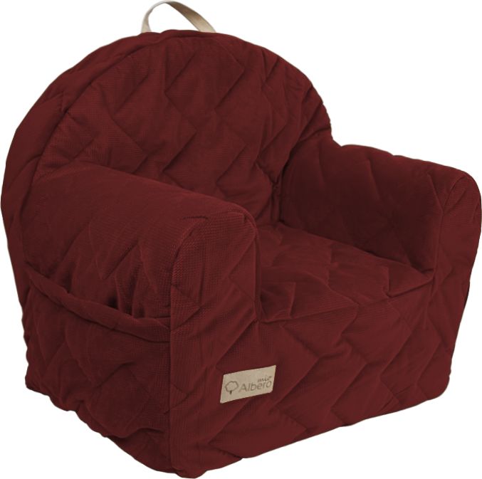 Křesílko Klups Velvet V108 bordó - obrázek 1