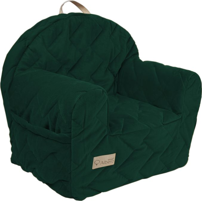 Křesílko Klups Velvet V109 tmavě zelené - obrázek 1