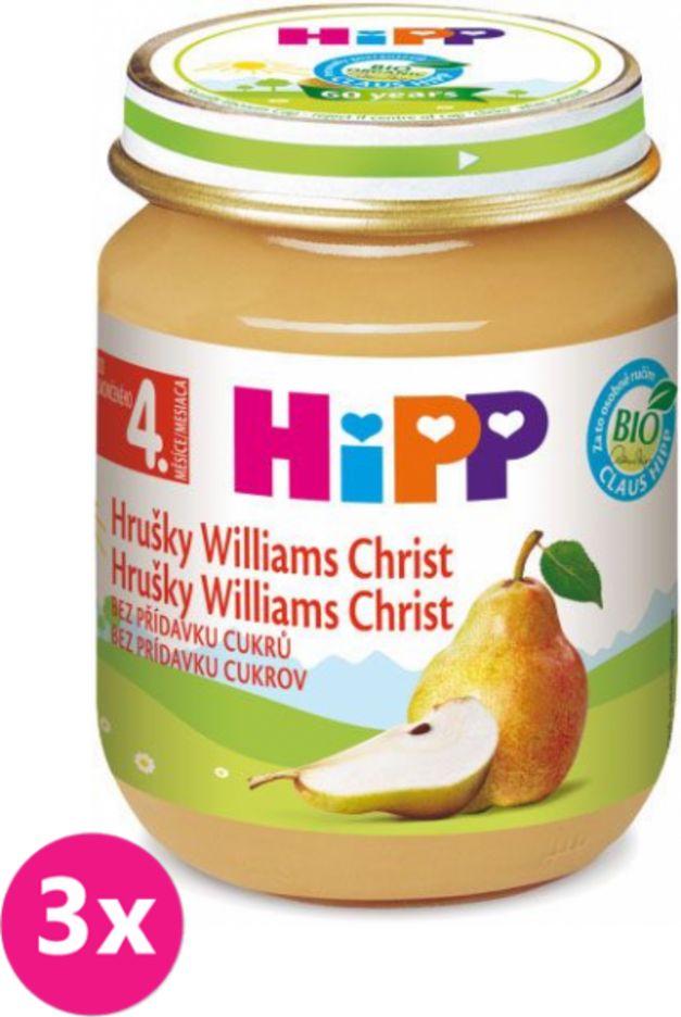 3x HiPP hruškový Williams-Christ (125 g) - ovocný příkrm - obrázek 1