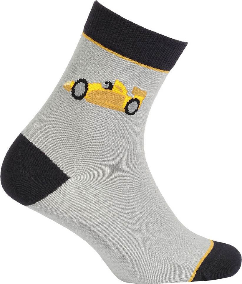 Chlapecké vzorované ponožky GATTA FORMULE šedé Velikost: 30-32 - obrázek 1