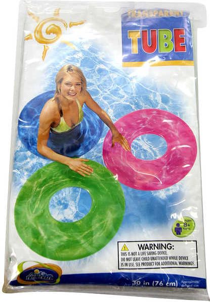 INTEX Kruh plavací 76cm nafukovací kolo transparentní do vody 3 barvy 59260 - obrázek 1
