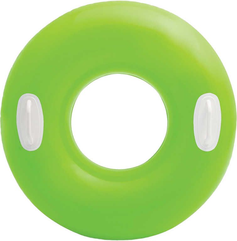 INTEX Kruh s úchyty HI GLOSS 76 cm NAFUKOVACÍ KOLO do vody 3 barvy - obrázek 3