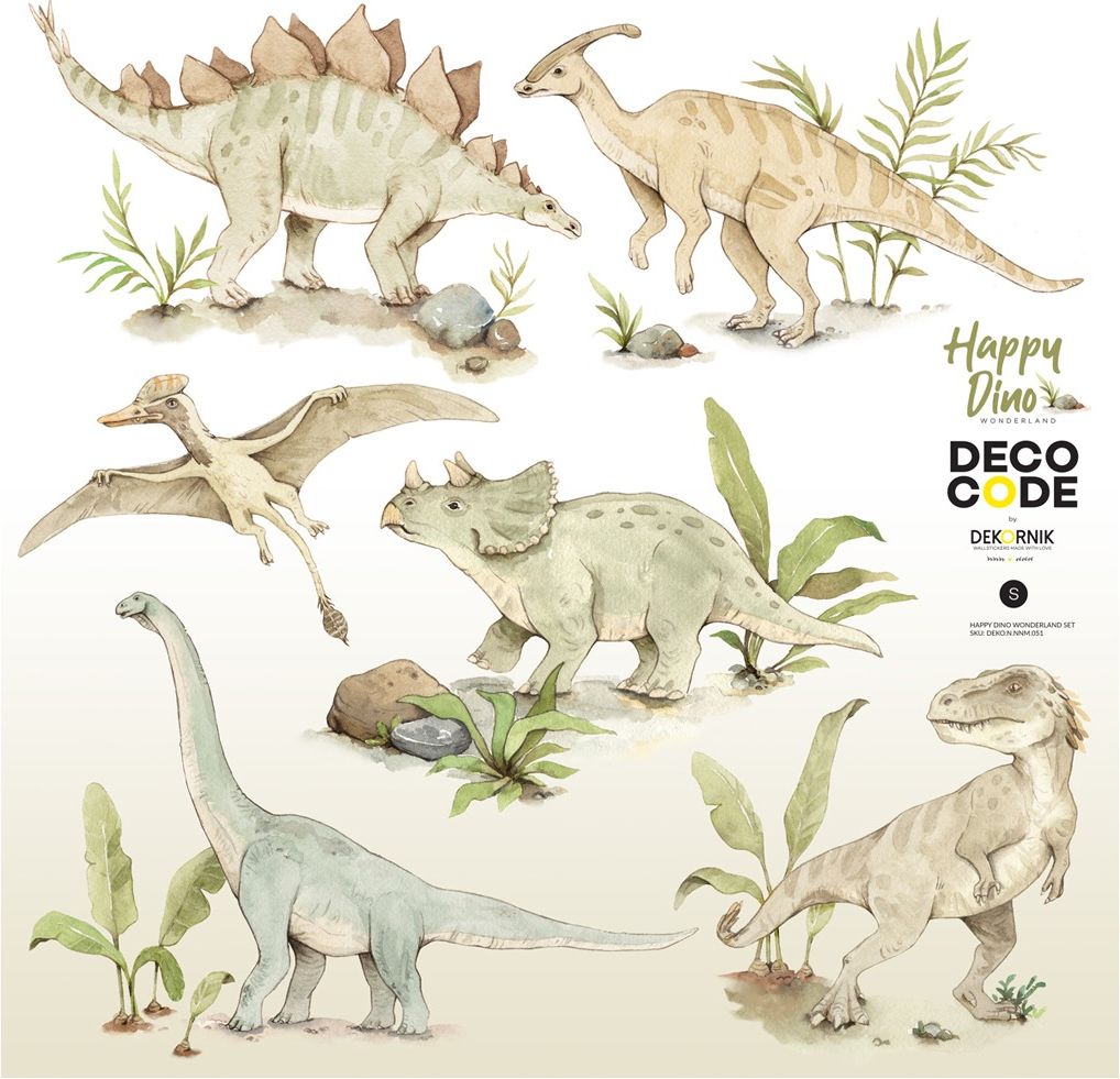 SAMOLEPKY NA ZEĎ DINOSAUŘI WONDER 70 x 70 cm - obrázek 3