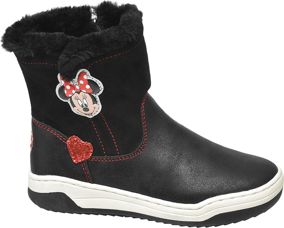 Deichmann - Minnie Mouse Černé dívčí kozačky Minnie Mouse 27 černá - obrázek 1