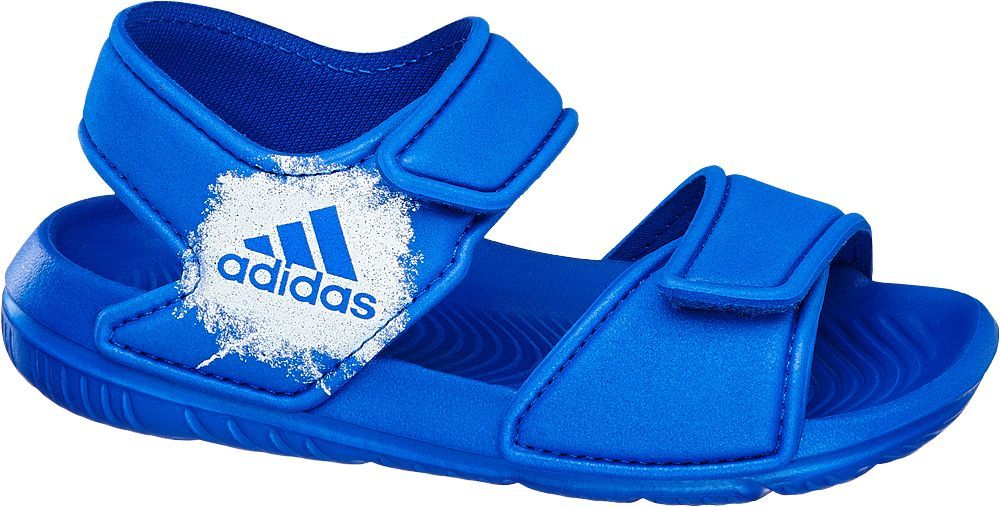 Deichmann - adidas Modré dětské plážové sandály Adidas 23 modrá - obrázek 1