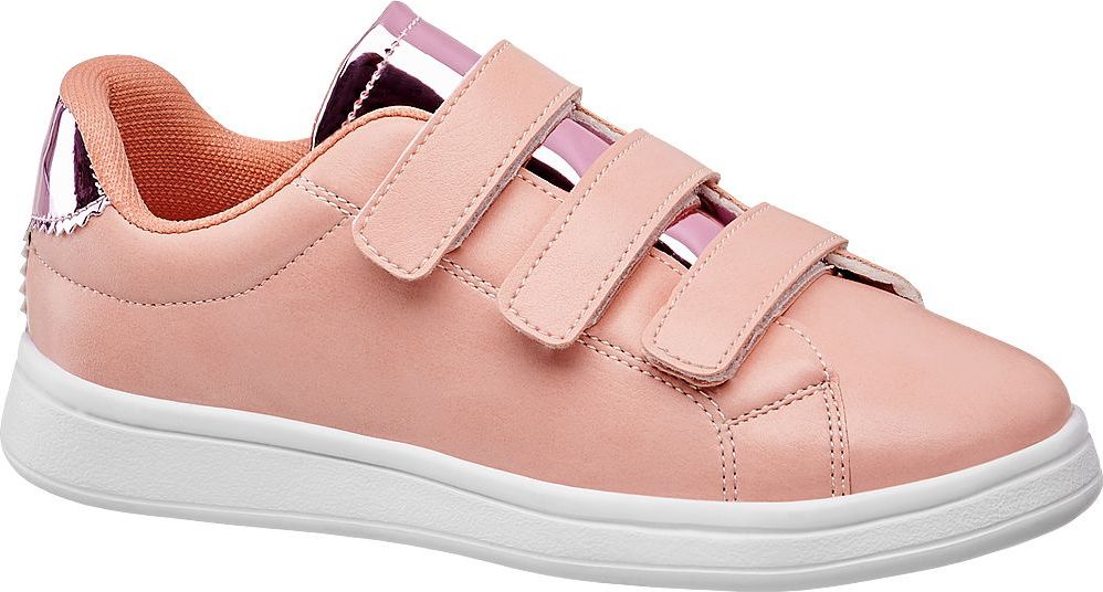 Deichmann - Vty Růžové tenisky na suchý zip Vty 34 růžová - obrázek 1