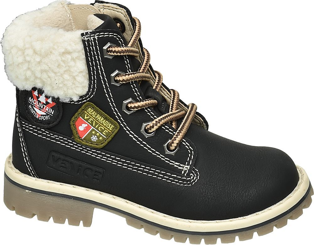 Deichmann - Venice Černá kotníková obuv Venice se zipem 28 černá - obrázek 1